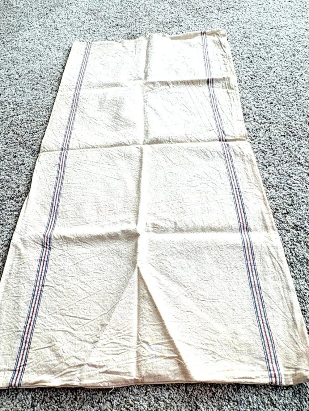 Amalgamated Sugar Company 100 Lb Cloth Feed Sack Bag Cream